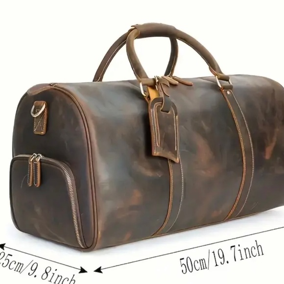 Leather Travel Bag - Picture 3 of 8